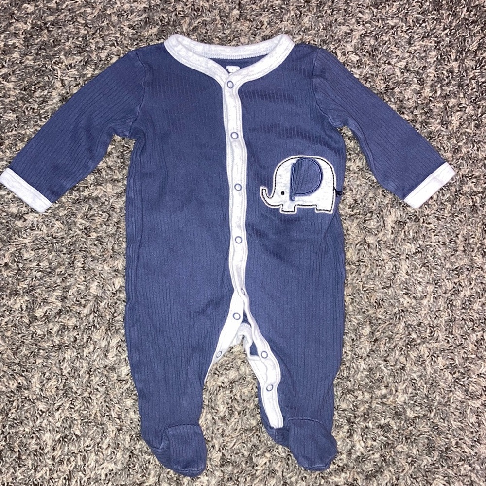 Koala baby 0-3 month elephant footie pajamas